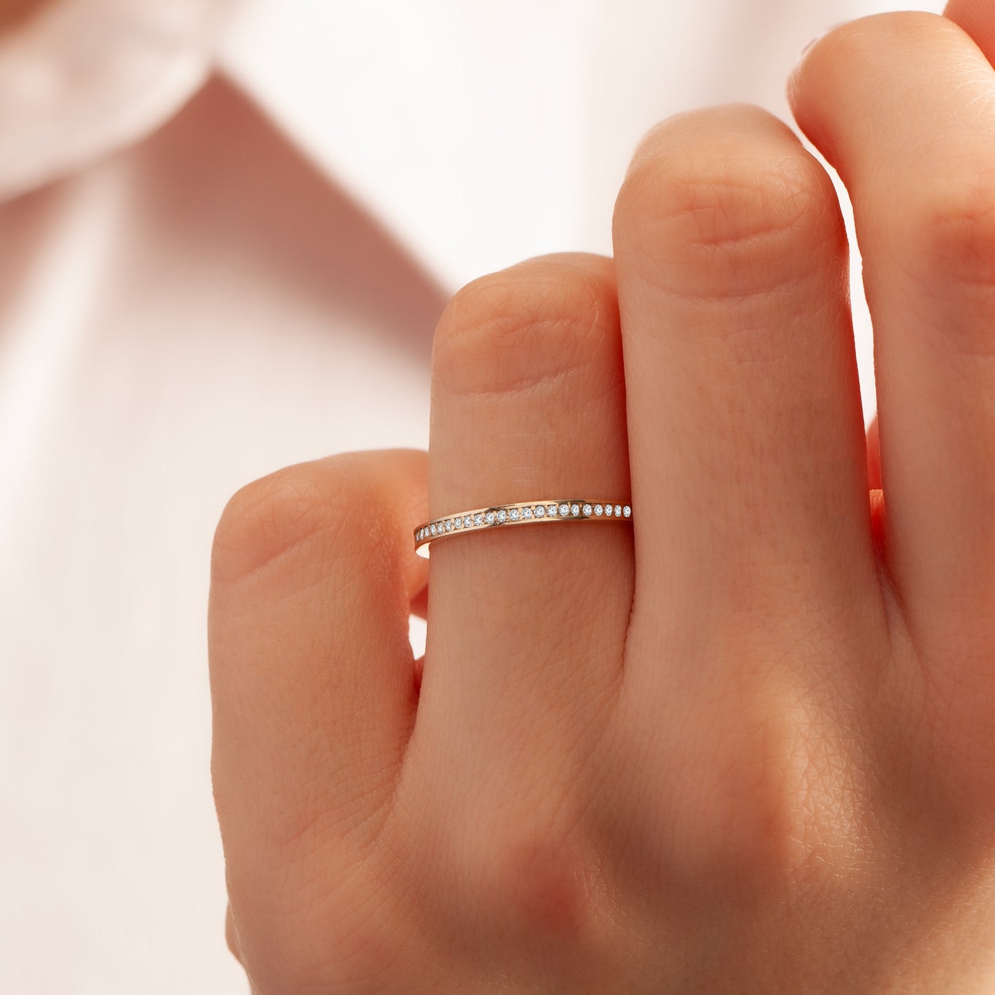 Channel Setting Eternity Wedding Ring