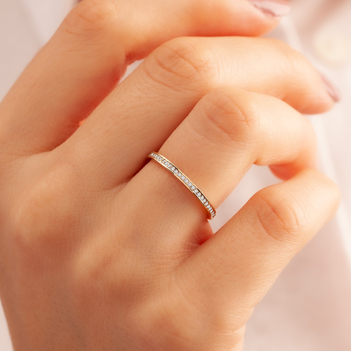 Channel Setting Eternity Wedding Ring
