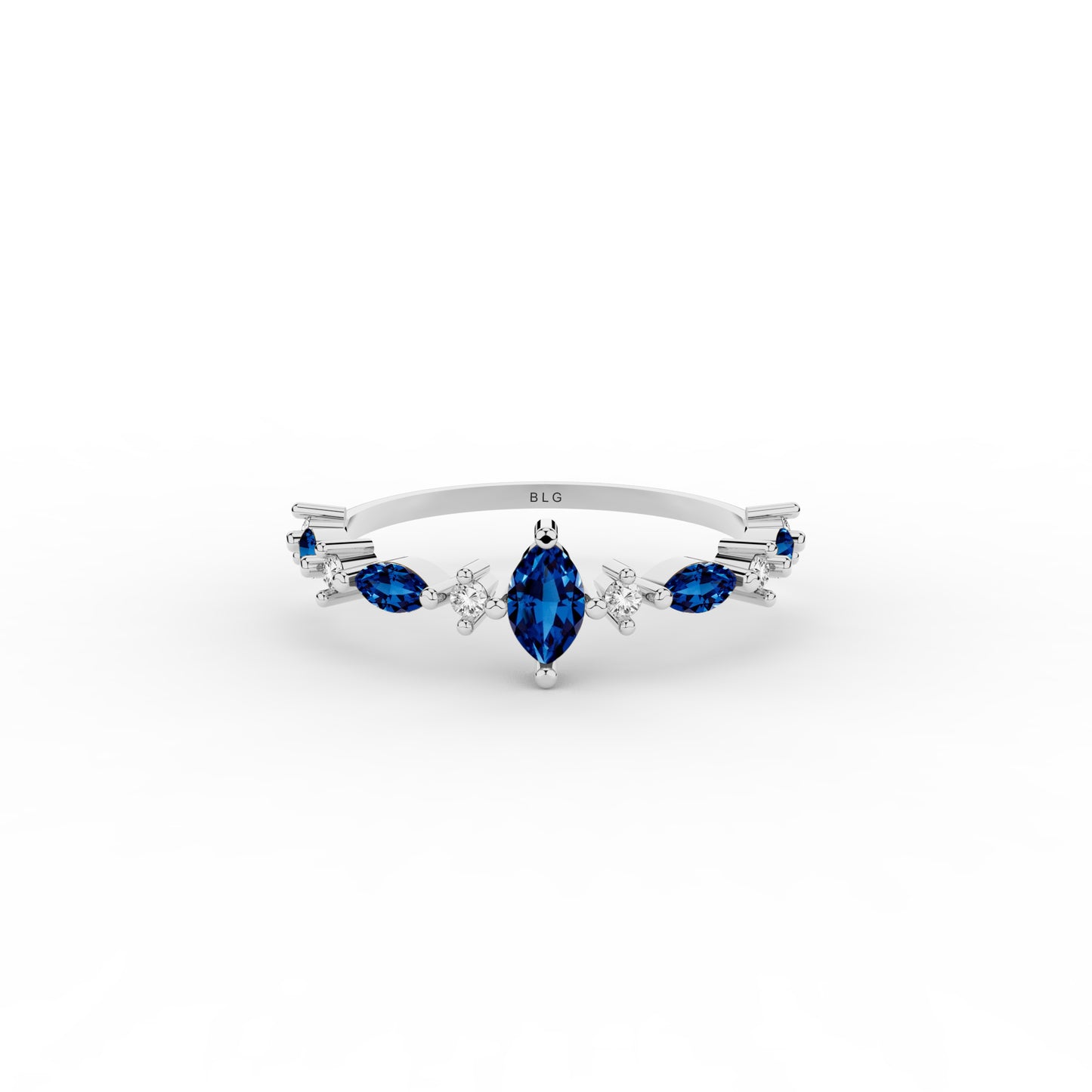 Sapphire Marquise 14K Ring in Gold