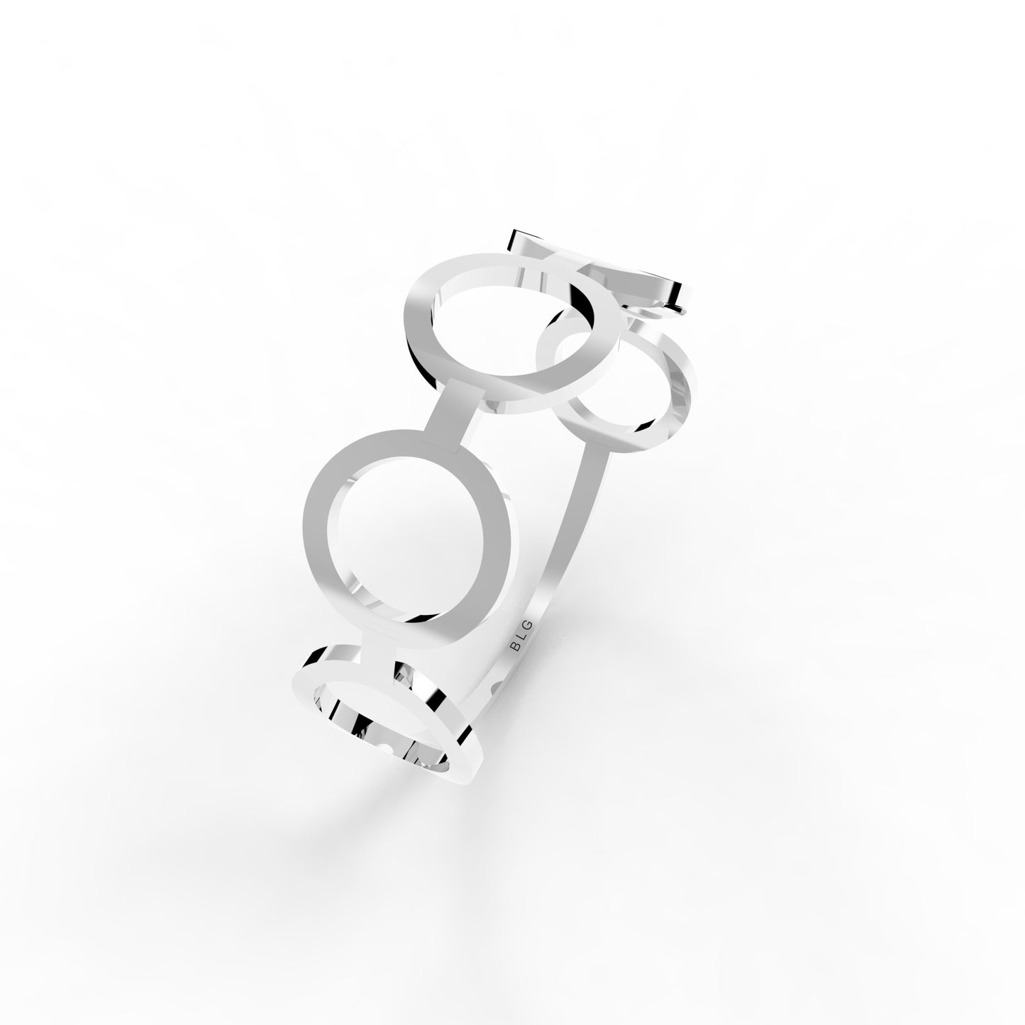 14K Solid Gold Open Circle Ring
