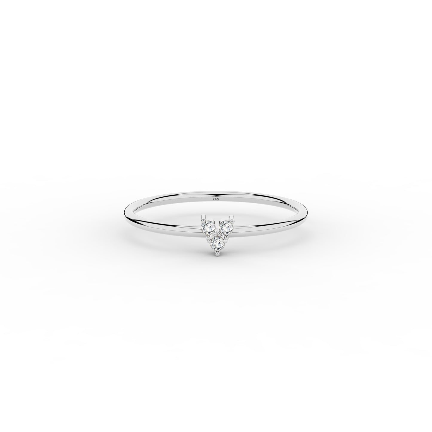 14K Tria Three Stone Ring in Gold