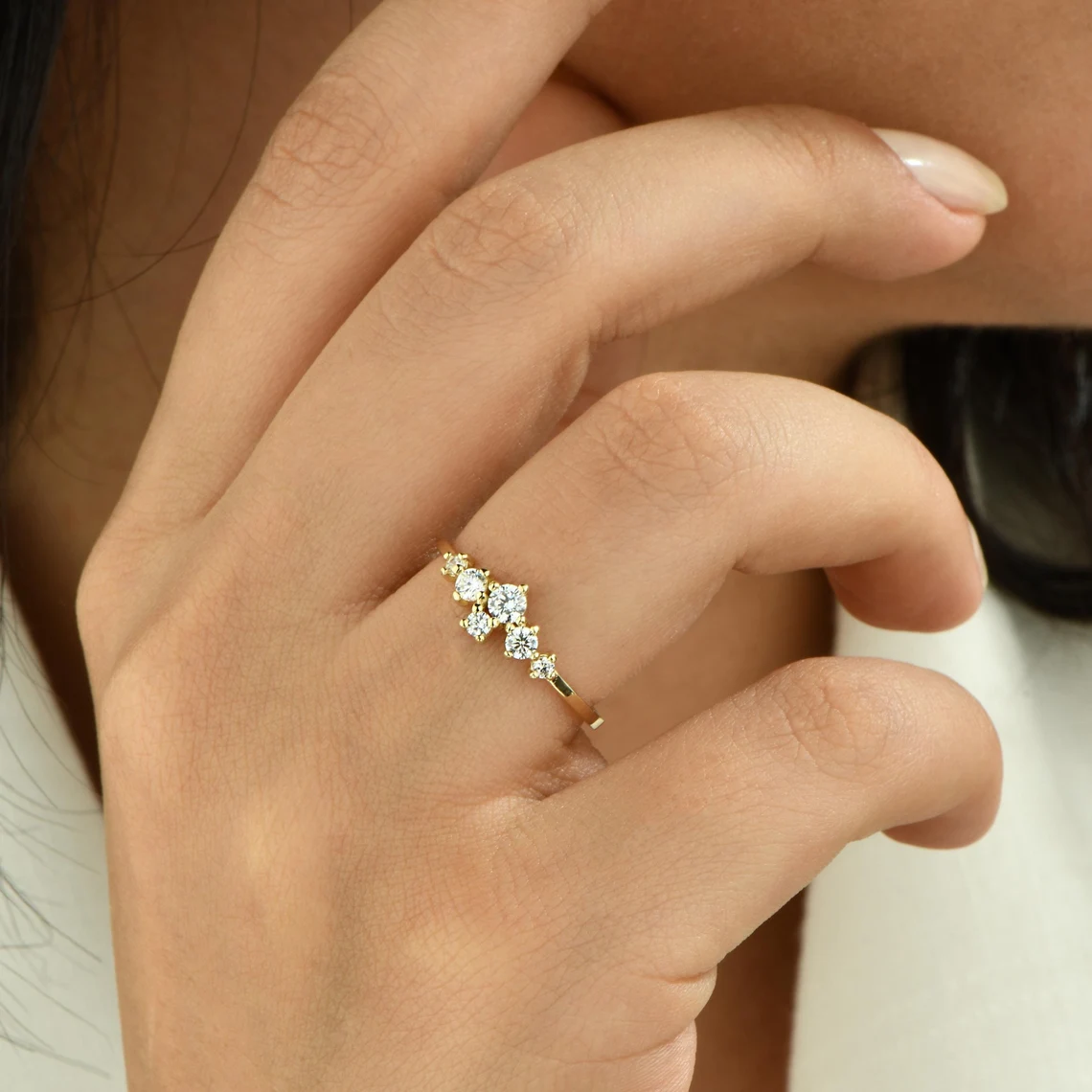 Zircon Stone 14K Gold Ring