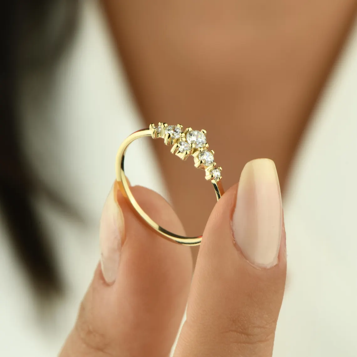 Zircon Stone 14K Gold Ring