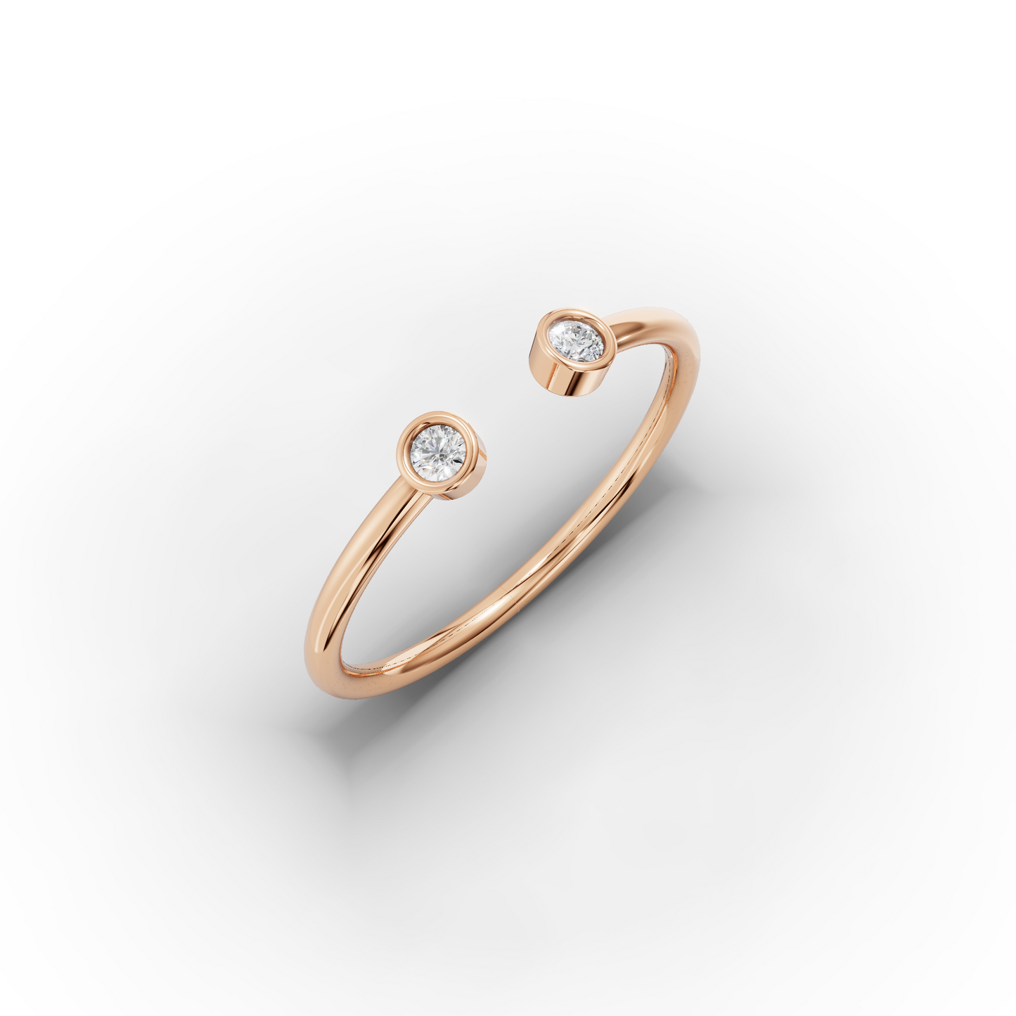 14K Dainty Open Ring