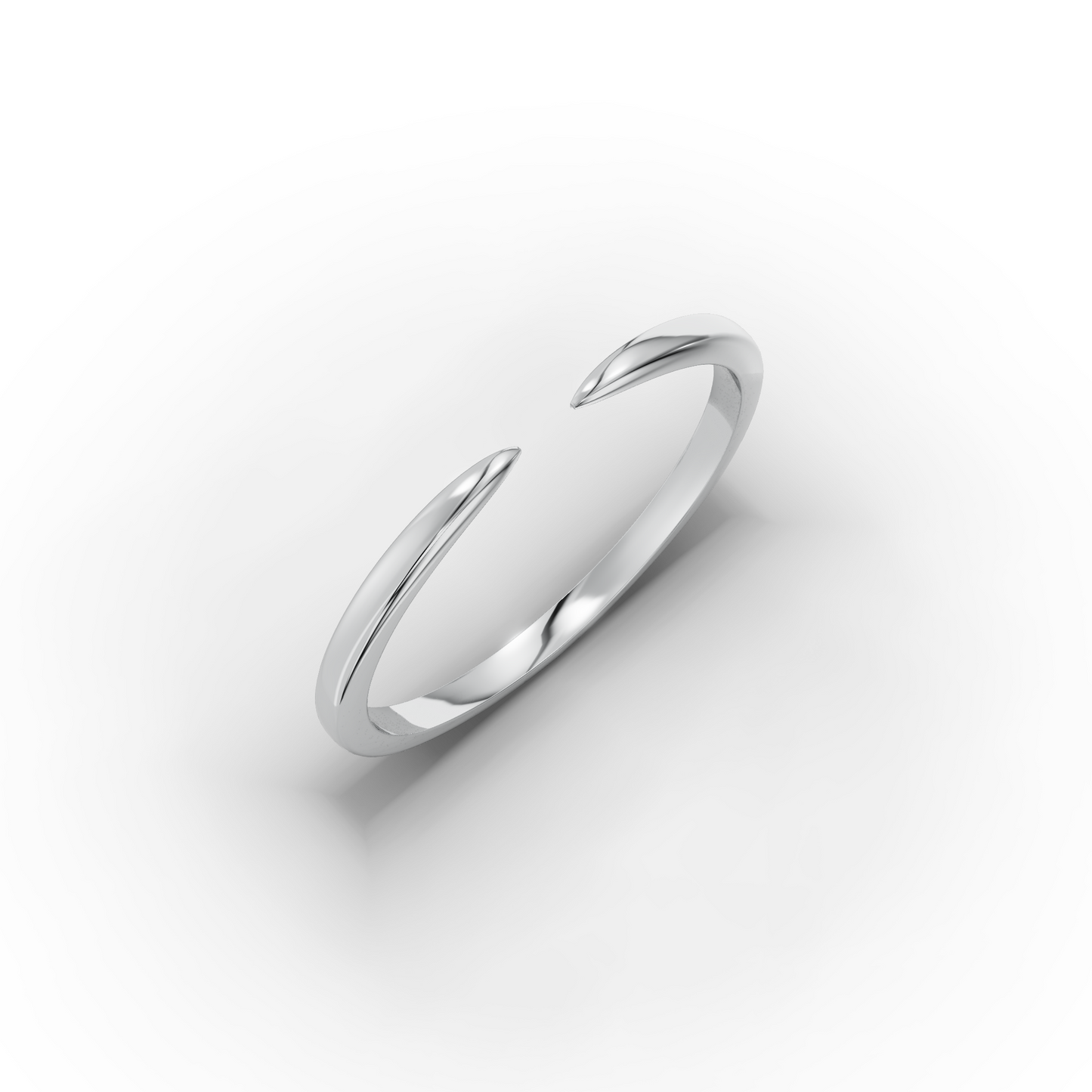 14K Minimal Open Solid Gold Ring