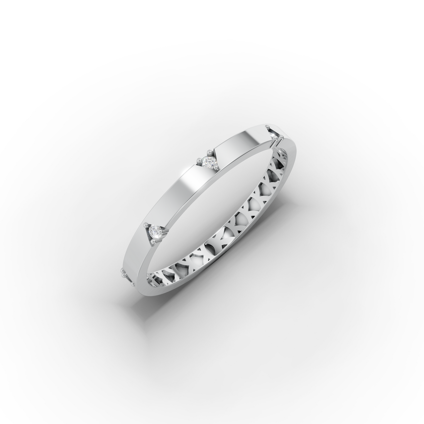 14K Minimalist Gold Ring with Tiny Zircon
