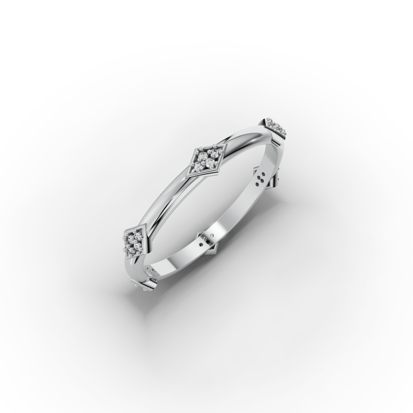 14K Vintage-Inspired Solid Gold Stacking Ring