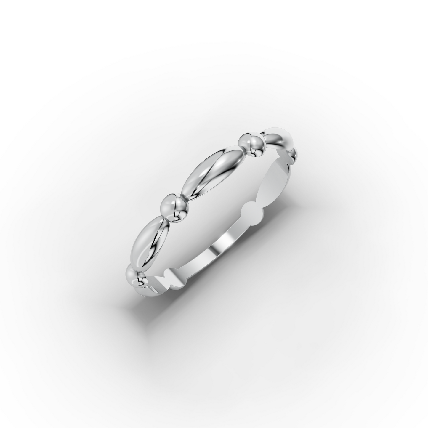 14k Solid Gold Stacking Ring – Slim 1.25 mm Stackable Band