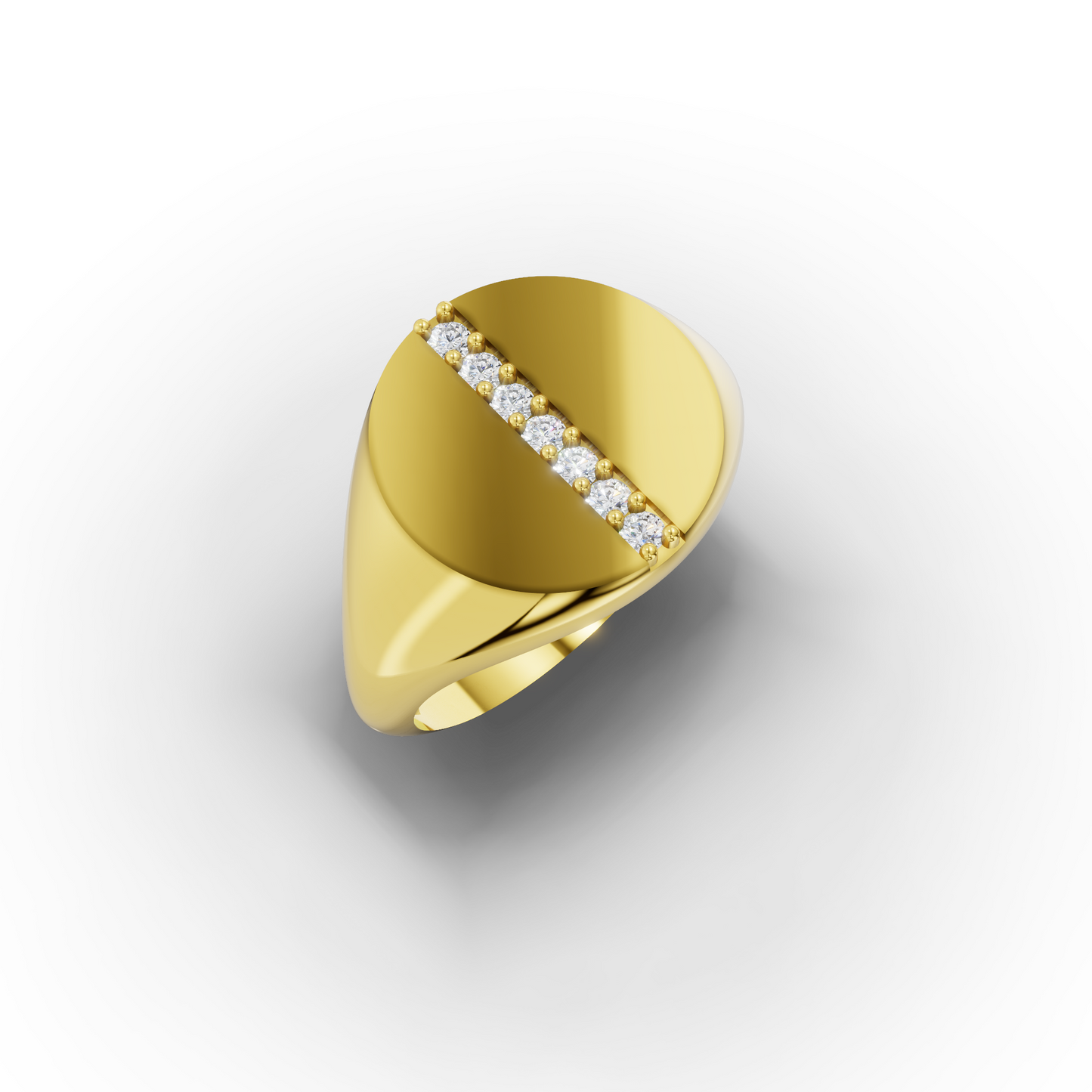 Zircon Signet Ring for Women