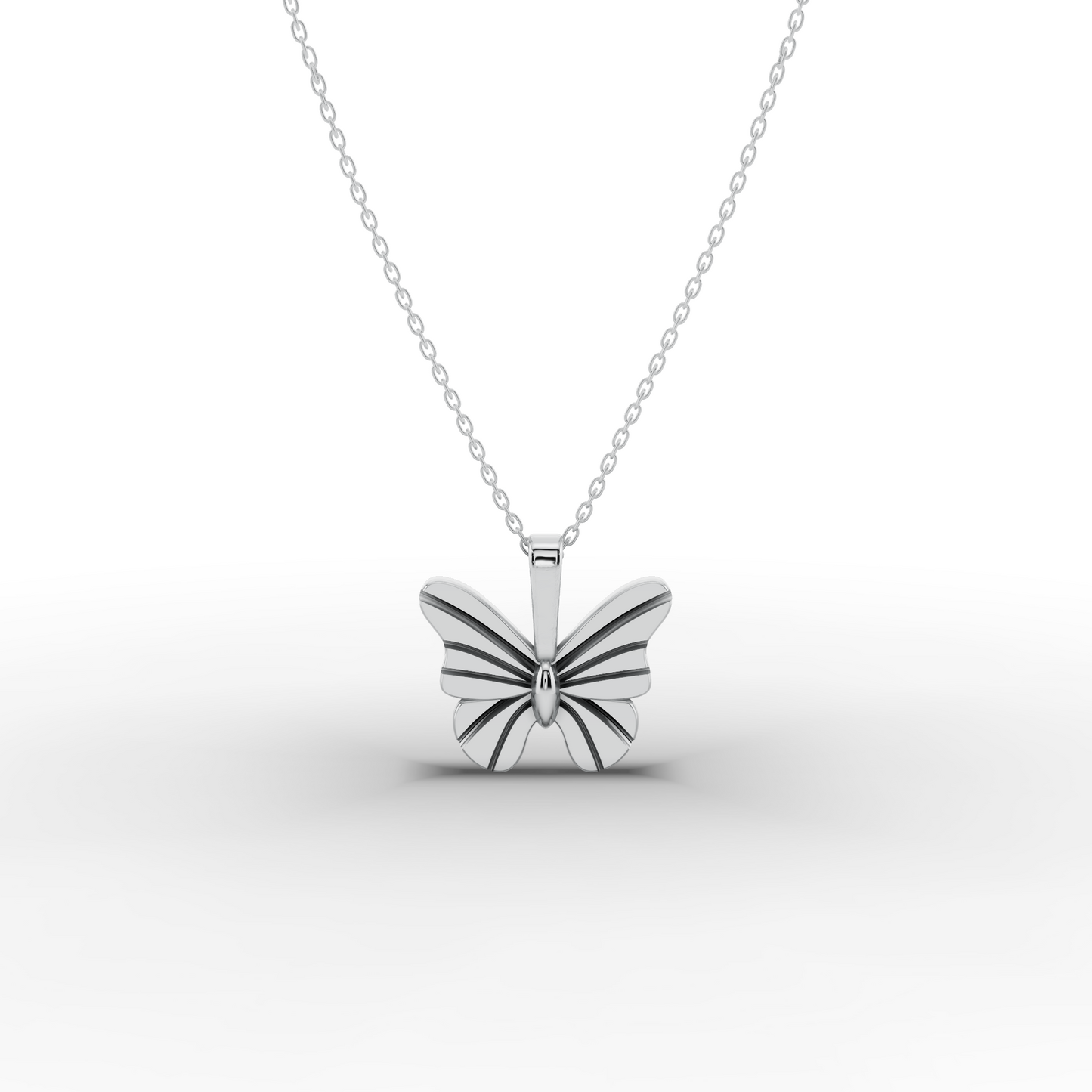 14k Gold Butterfly Necklace – Dainty Solid-Gold Pendant for Everyday Shine