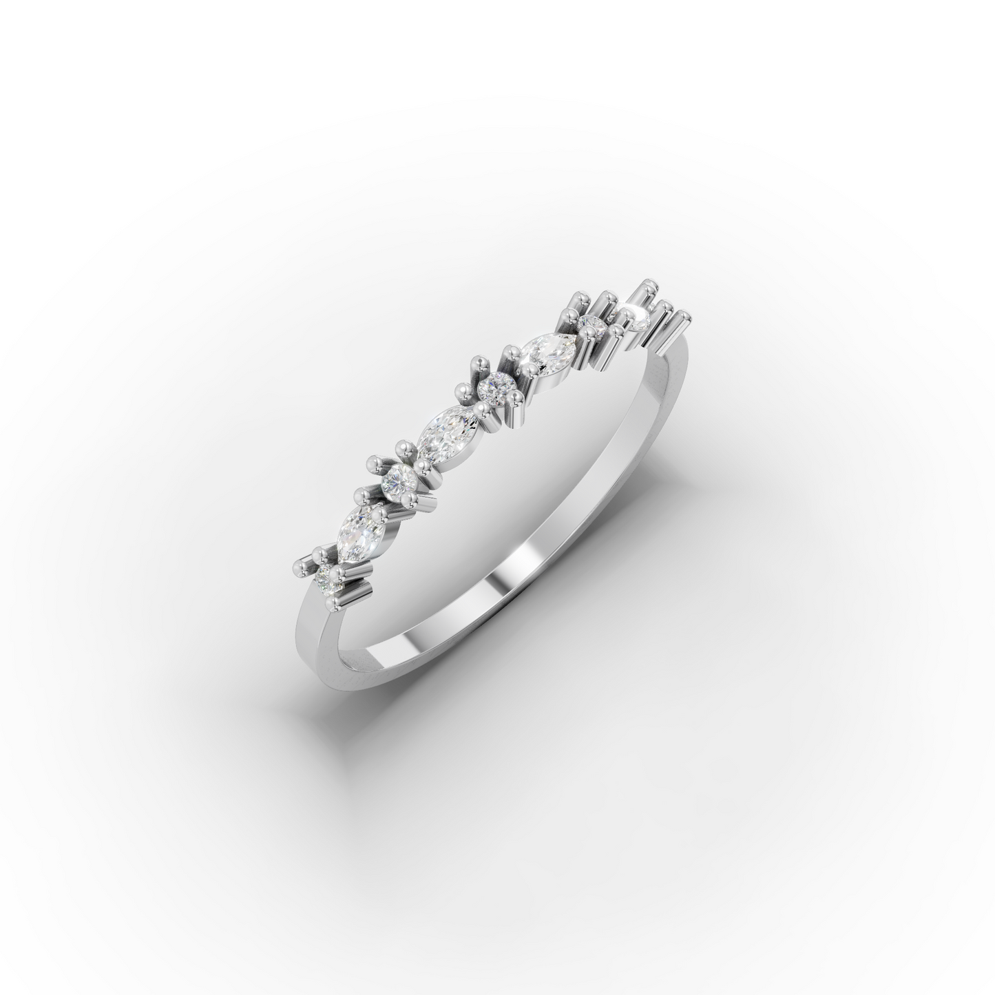 14K Gold Marquise Zircon Ring