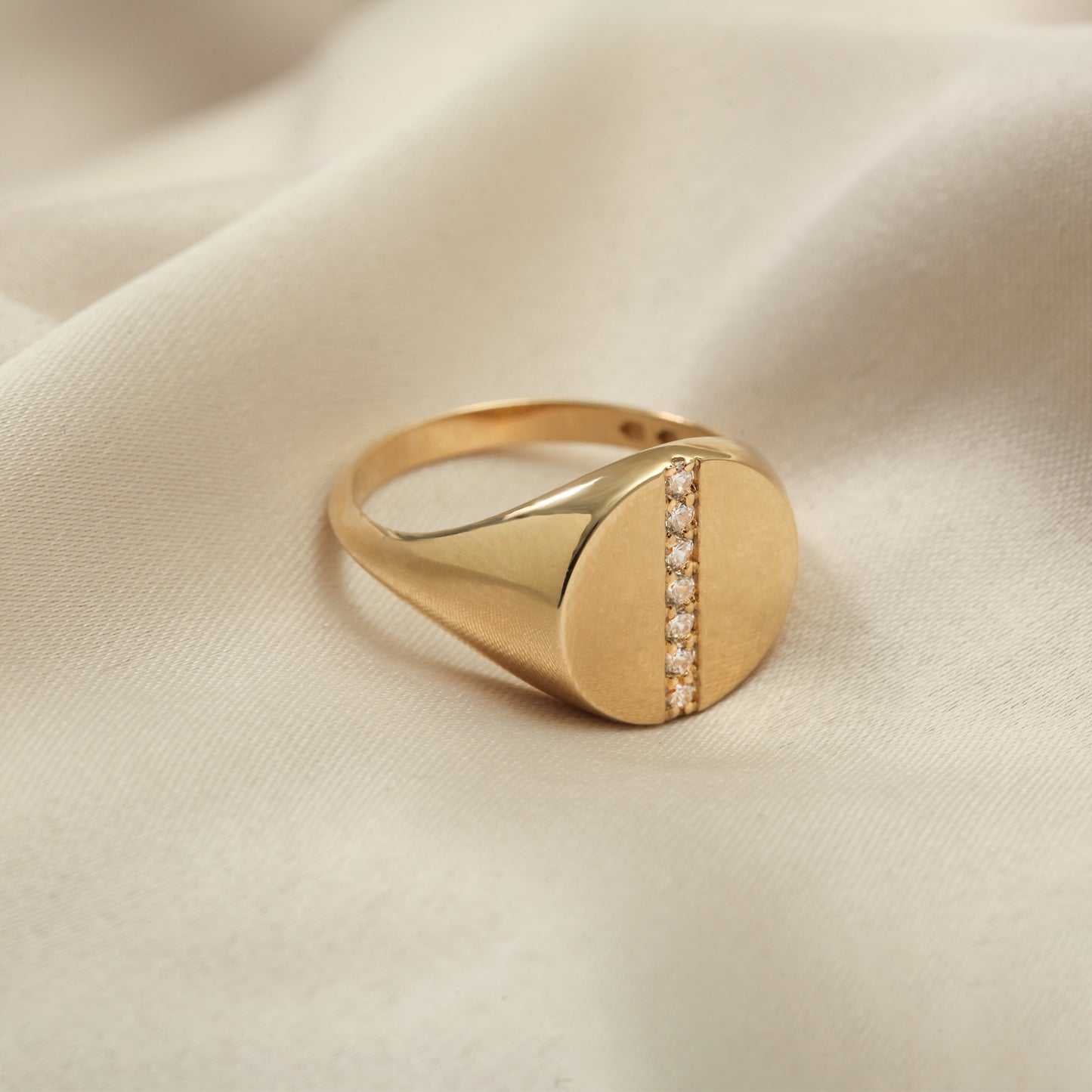 Zircon Signet Ring for Women