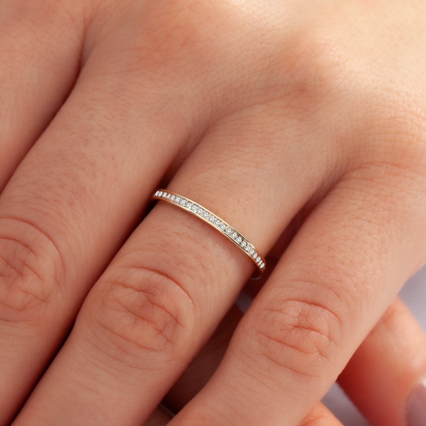 Channel Setting Eternity Wedding Ring