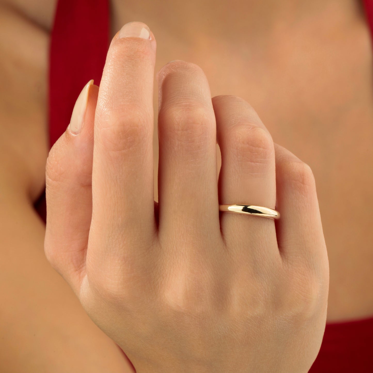 14K Gold Wedding Band Ring