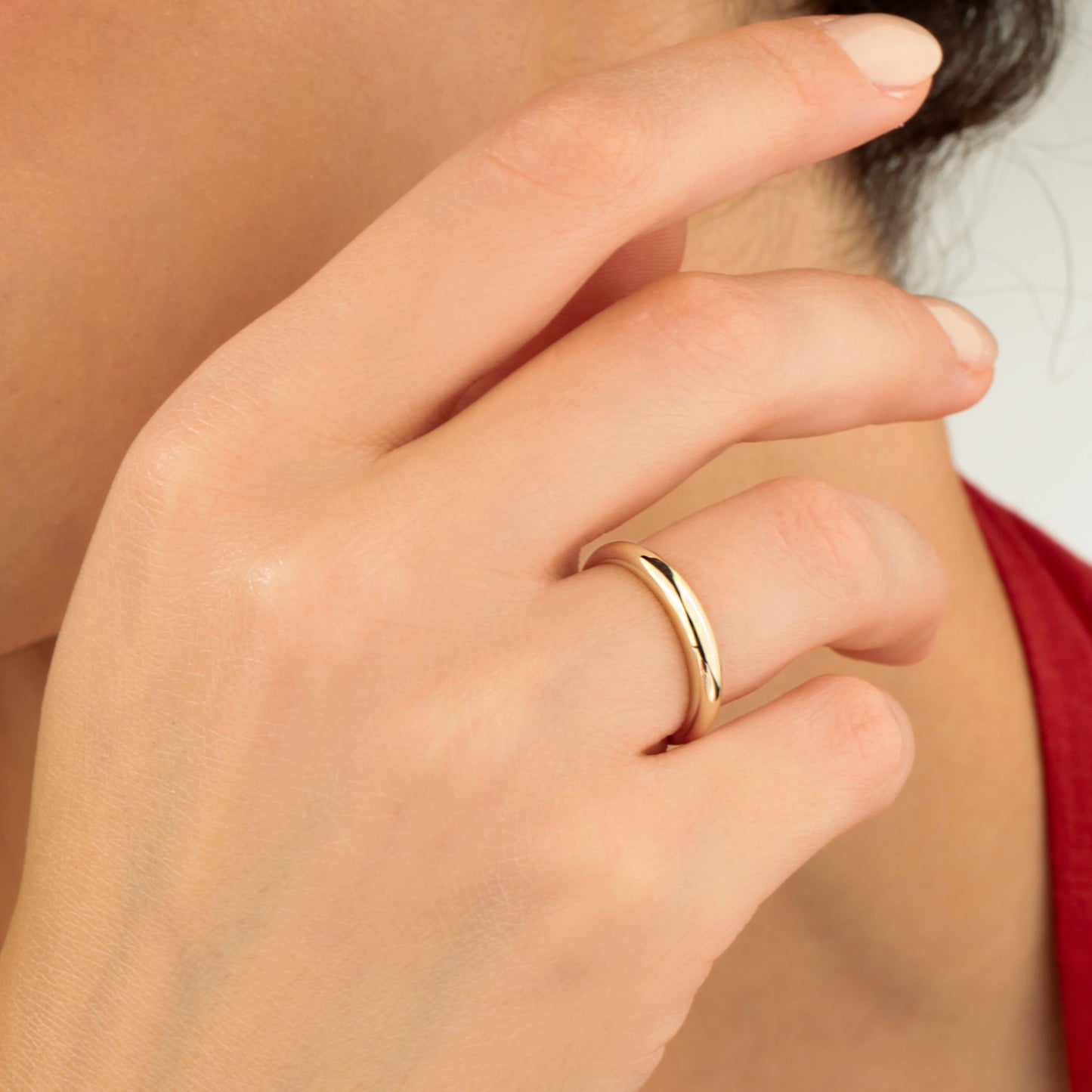 14K Gold Wedding Band Ring