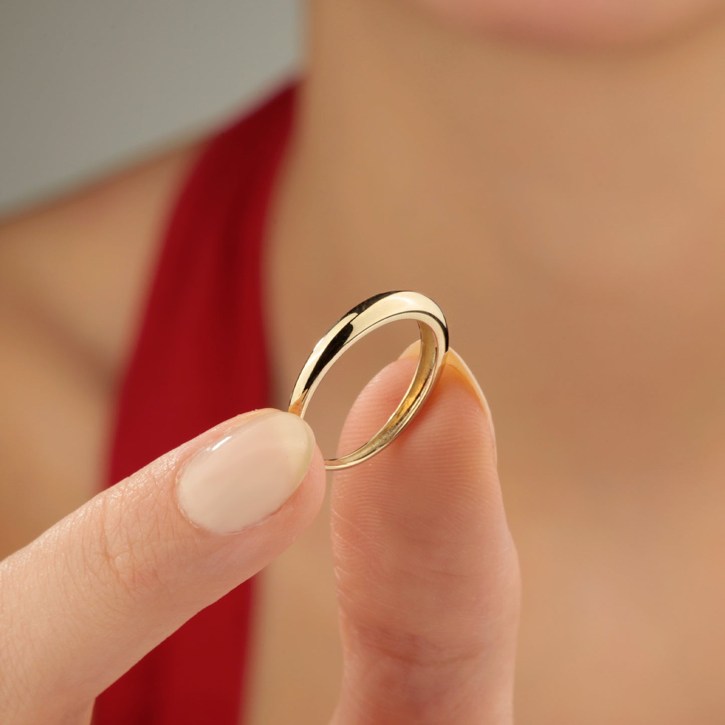14K Gold Wedding Band Ring