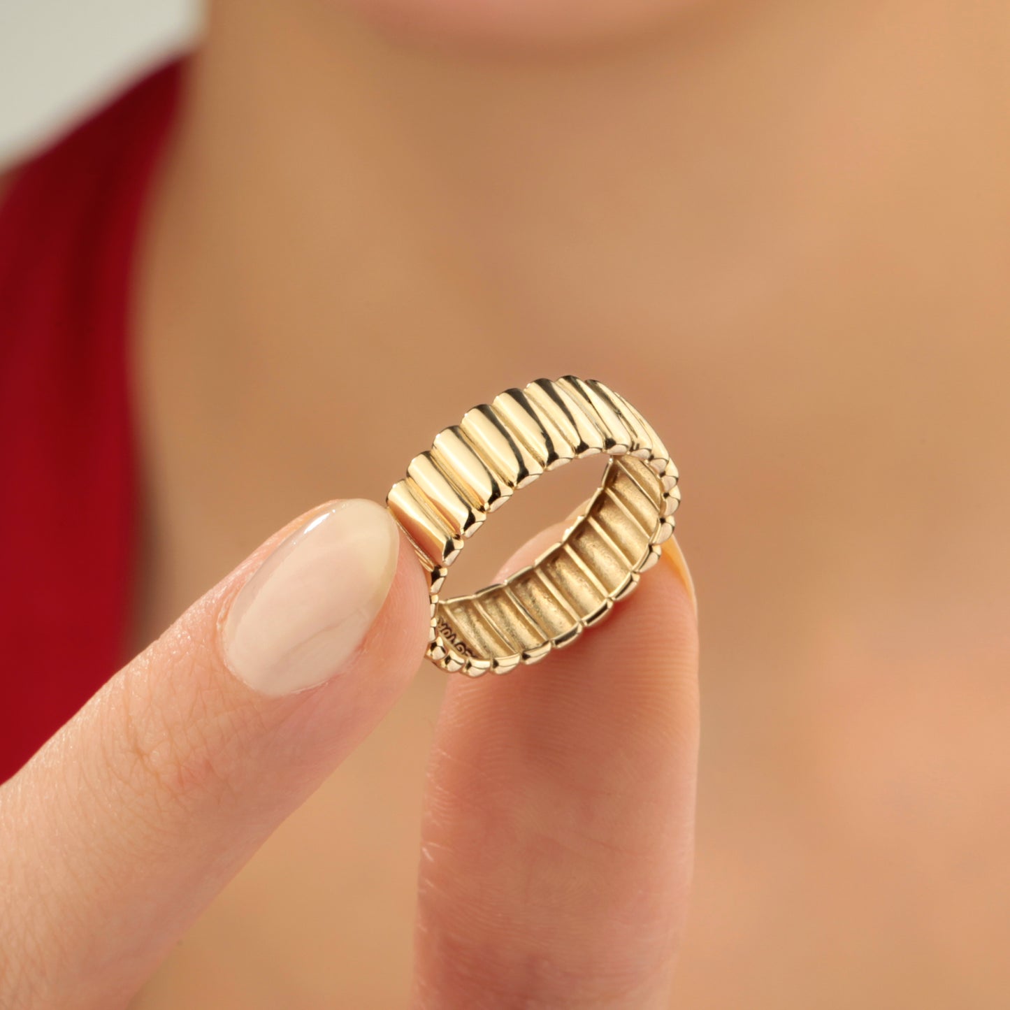 14K Women's Gold Band Ring