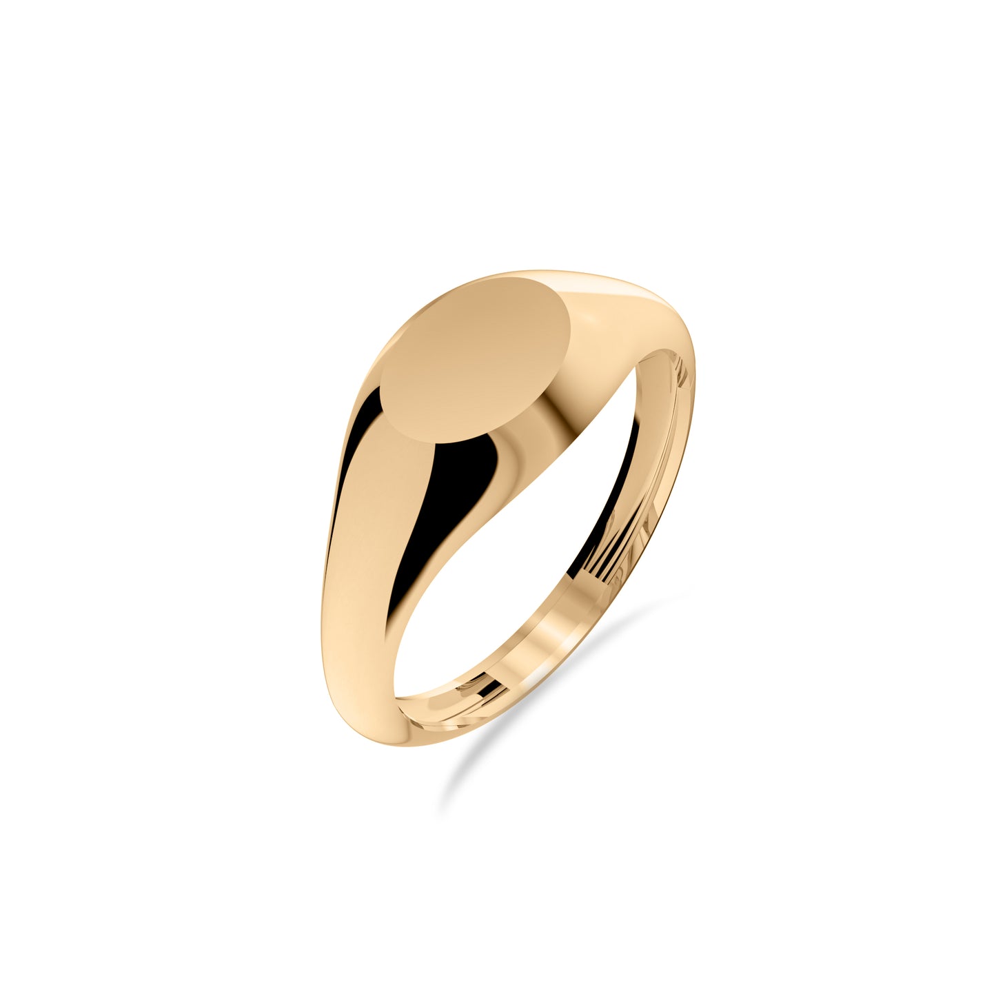 10k Solid Gold Oval Signet Ring