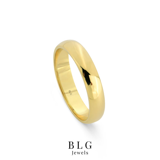 14K Solid Gold Wedding Band Ring