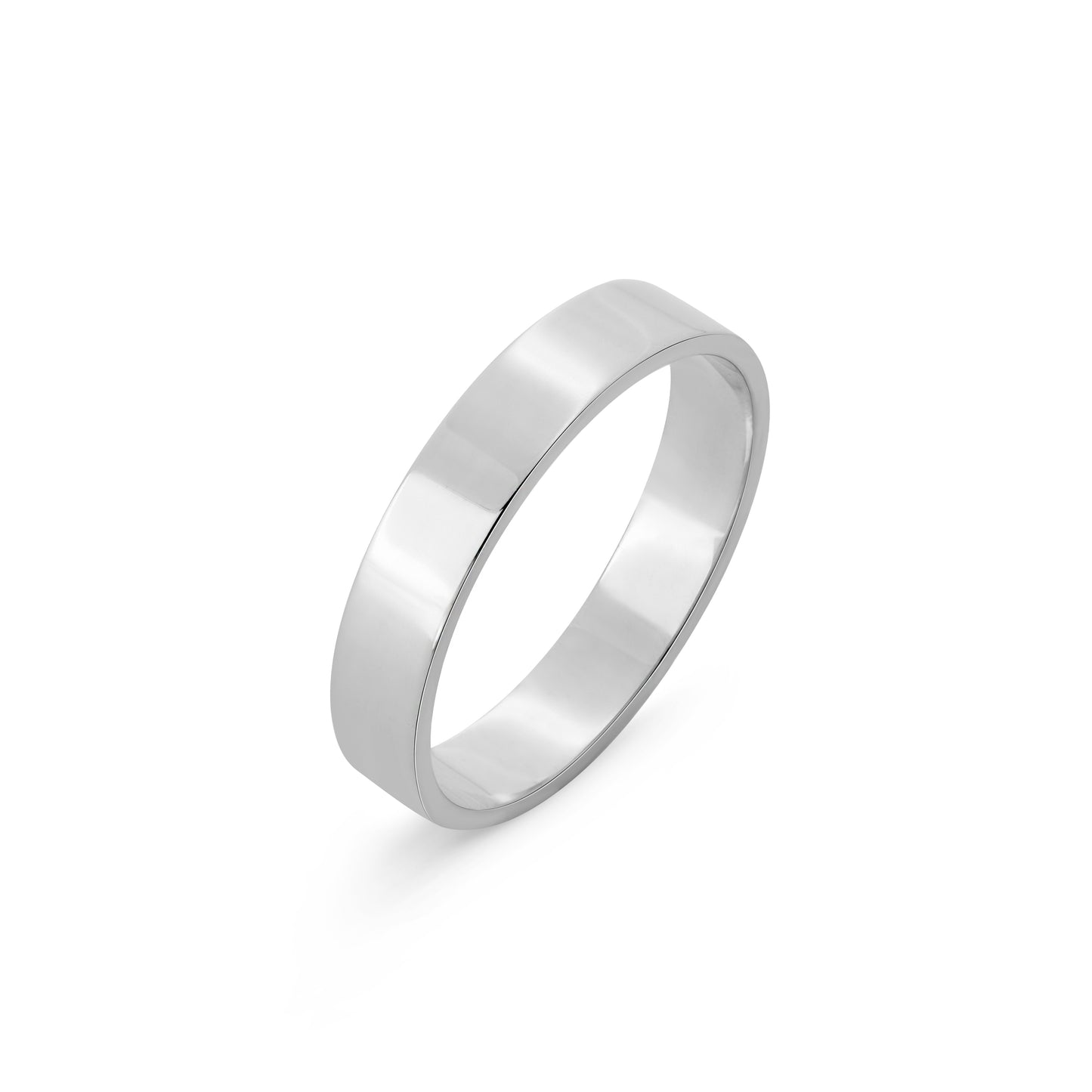 14K Solid Gold Flat Wedding Band