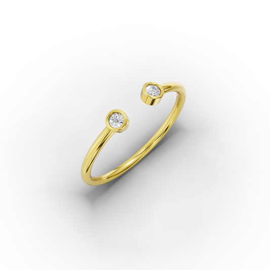 14K Dainty Open Ring