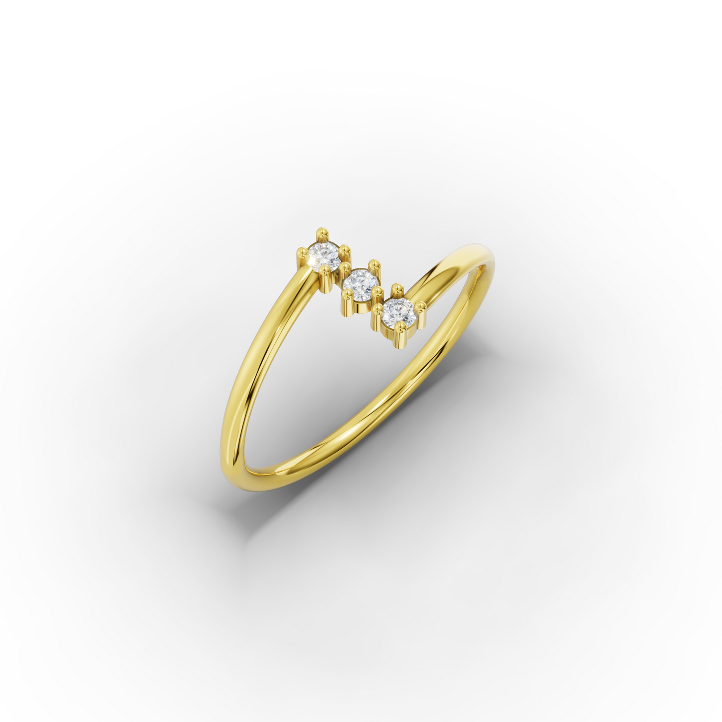 Stone Zircon Gold Ring