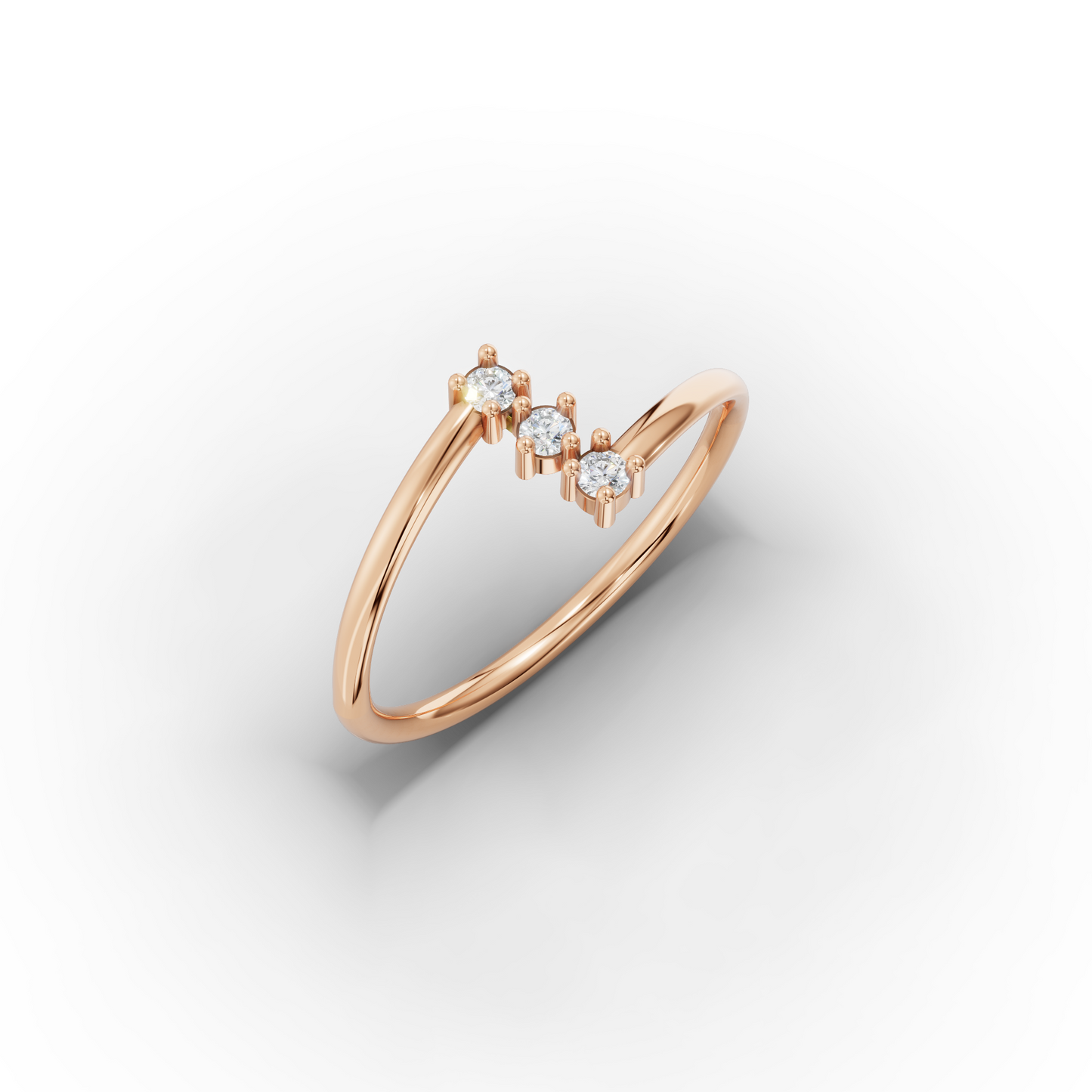 Stone Zircon Gold Ring