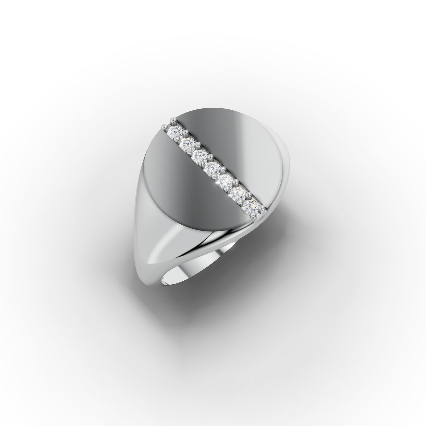 Zircon Signet Ring for Women